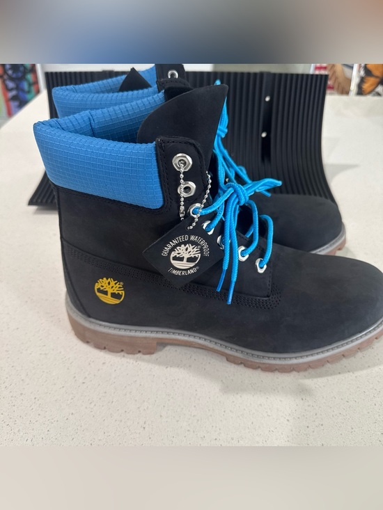 Timberland Men’s 6 Inch Premium Waterproof Boots Black Blue Size 10 main image 8